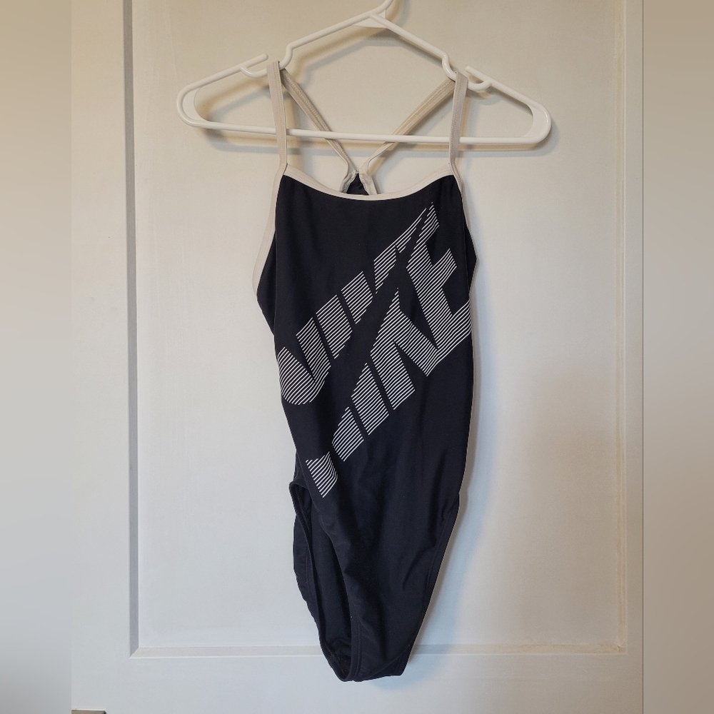 Nike Black and White Swimsuit